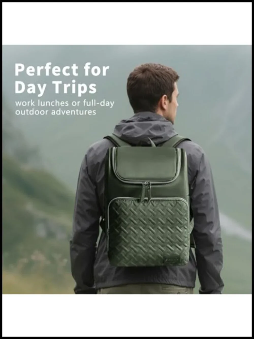 Insulated Leak Proof Cooler Backpack Holds 33 Cans Waterproof